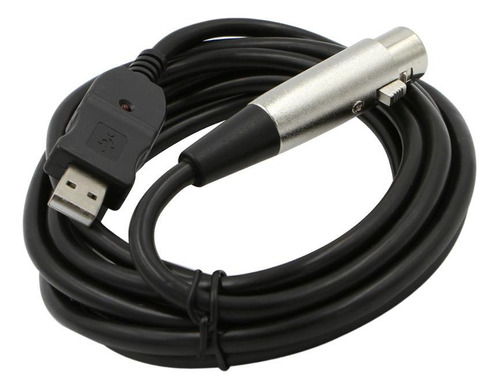 Cable De Micrófono Usb 2.0 De 3 Metros, Usb Macho A Xlr Hemb