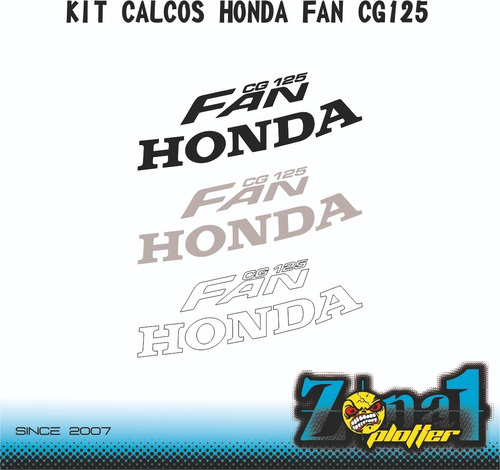 Kit Calcos Simil Original Honda Fan Cg125