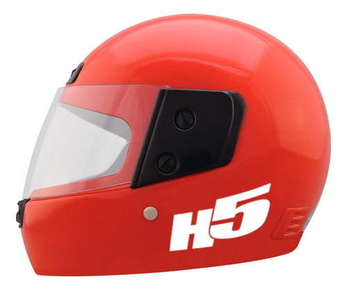 Casco Moto Halcon H5 Integral Color Rojo 6c Avant Motos