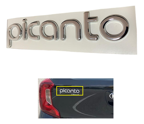 Emblema Palabra Picanto De Kia