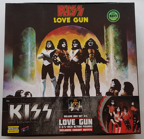 Sdcc Kiss Love Gun Deluxe Box Set De 4 Figuras Nuevas !!!