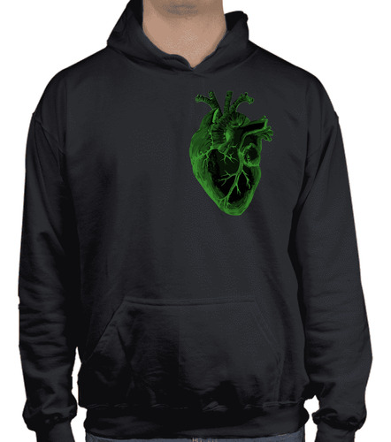 Sudadera Con Diseño De Corazón  Verde Heart To Heart