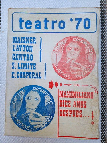 Teatro 70 N° 6- 7 Feb Mar 1971 Centro Dramático Buenos Aires