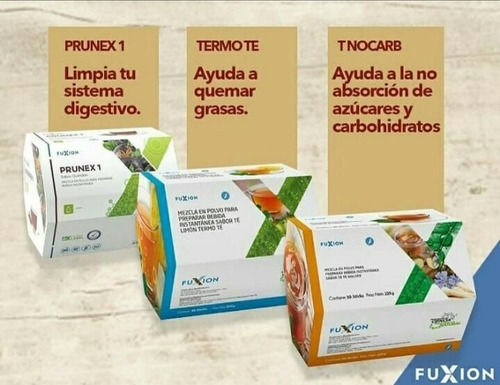 Imagen 4 de 8 de Fuxion Detox Control De Peso Prunex + Termot3 + T Nocarb