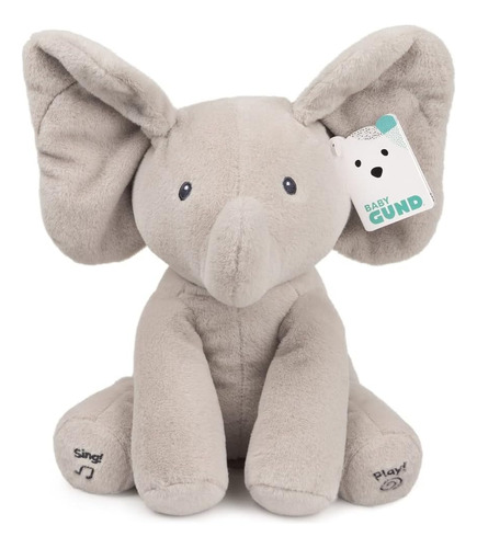 Gund Baby Animated Flappy The Elephant Plush, Cantando Toy D