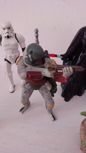 Star Wars Figura Dark Vader, R2d2, C3po,boba Feet,yoda 2004 (Usado)
