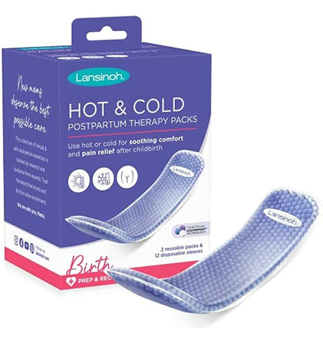 Lansinoh Hot And Cold Pads For Postpartum Essentials, Purple