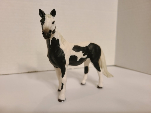 Yegua/ Caballo Pinto/figura/juguete/ Colección/ Plástico 