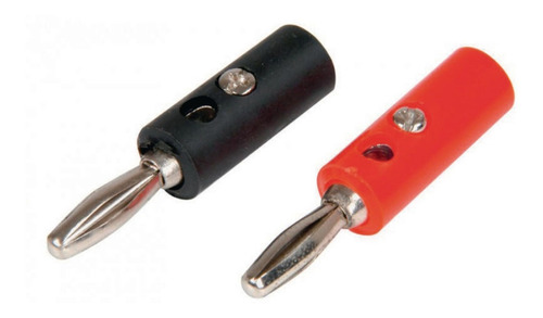 Ficha Conector Plug Banana Macho Con Tornillo X 10u Hobb