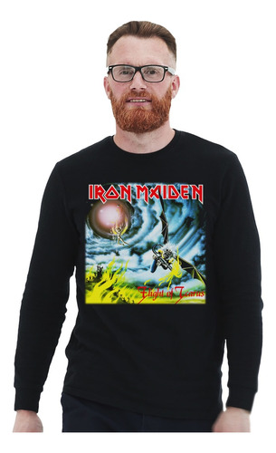 Polera Ml Iron Maiden Flight Of Icarus Metal Impresión Direc