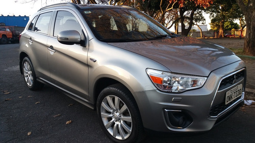 Imagem 2 de 15 de Mitsubishi Asx Awd 4x4 2.0 16v 2014 - 2º Dona - Cinza Lindo