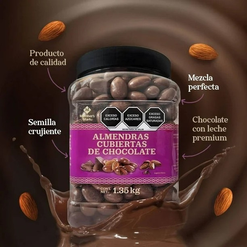 Almendras Members Mark Cubiertas De Chocolate 1.35 Kg