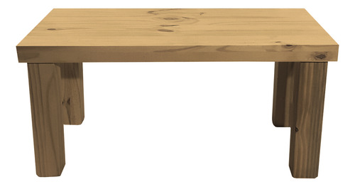 Mesa Ratona Rectangular Con Patas Rectas 3x3 80cm Estilo Moderno Roble