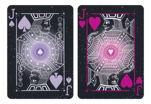 Cartas Bicycle Stargazer 201 Barajas Profesional Cardistry Reverso Lila Idioma Inglés