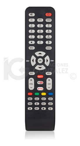 Compatible Con Pantalla Jvc Lk2019 Si32hs Smart Tv Atvio Tcl Lcd 6-519w49-ty04x Speler 55e4900fs Hkpro Netflix 06-519w49-c005x + 4 Pilas Divitech® Aaa MLM33303649 Controles remotos para TV
