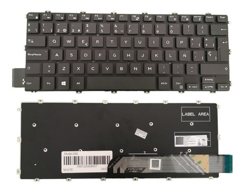 Teclado Compatible Dell Vostro 5481 5581 Nuevo En Español