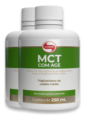Mct Age Kit C/2 250 Ml Sem Sabor Vitafor Sem Sabor