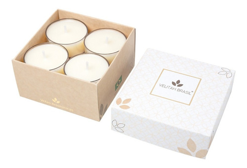 Kit 20x Vela Aromática Premium Algodão C/4 Mini Velas Cada