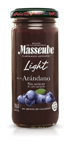 Mermelada Masseube Light Natural Sin Conservantes 260gr X 4u