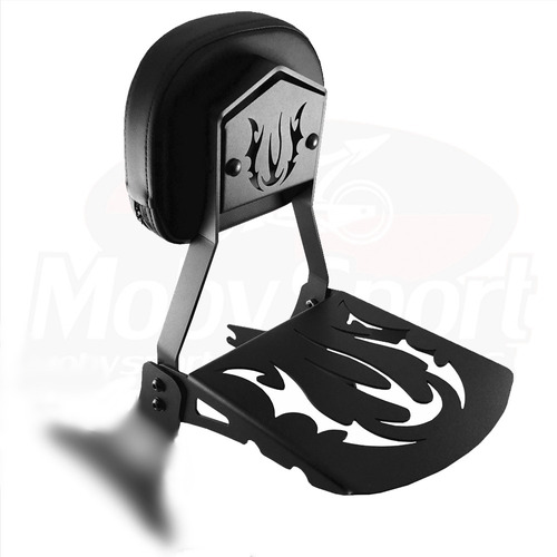 Sissy Bar Preto Kawasaki Vulcan 900 Jj Custom Sbe-15