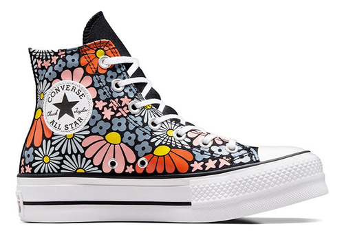 Zapatilla Chuck T Lift (nature In Bloom) Neg/multic