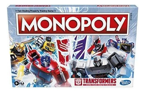 Monopoly: Transformers Edition Juego De Mesa Para Fans