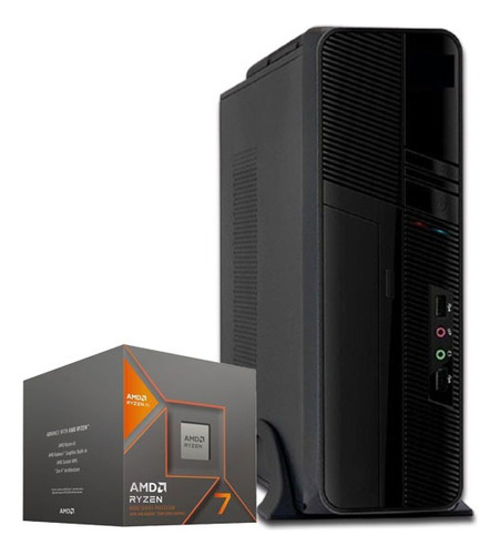 Pc Slim Amd Ryzen 7 8700g 8-core Radeon + 16gb Ddr5 + Wifi