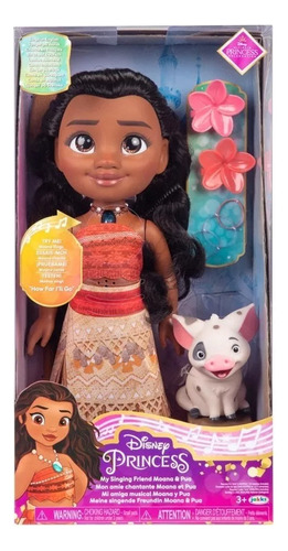 Muñeca Moana Cantante Disney Princesas 38cm Tapimovil