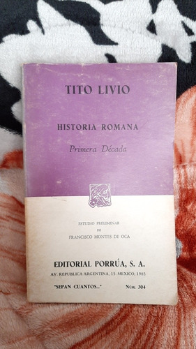 Historia Romana Primera Decada - Tito Livio