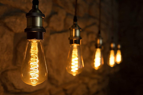 Bombillo Edison Vintage Espiral Pera Led
