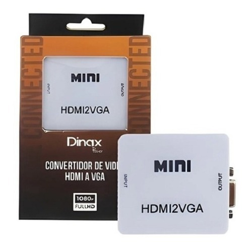 Adaptador Covertidor Hdmi A Vga, Incluye Cable Usb De Carga