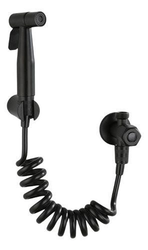 Set De Inodoro Y Bidé Negro, Ducha De Pared, Accesorios De B