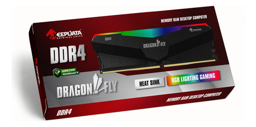 Memória 8gb Ddr4 3600 Dragonfly Rgb Kdhrgb36c18b/8g Keepdata