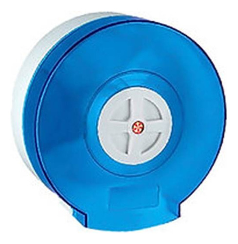 Dispensador De Papel Higienico Jumbo Azul Translucido 27x29c