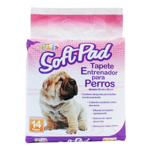 Tapete Entrenador Fancy Pets Soft Pads Para Perros 14 Pzas.