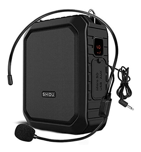 Amplificador De Voz Con Micrófono Auricular 18w Portátil Blu