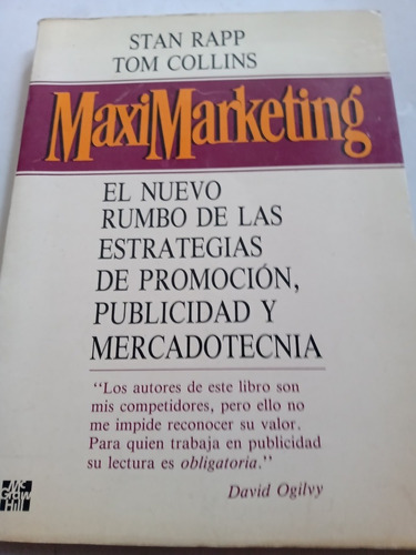Maximarketing Stan Rapp Libro Marketing 