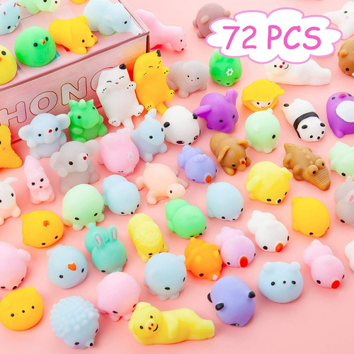 72 Piezas Mochi Squishy Toys, Kawaii Squishies Mini Juguetes