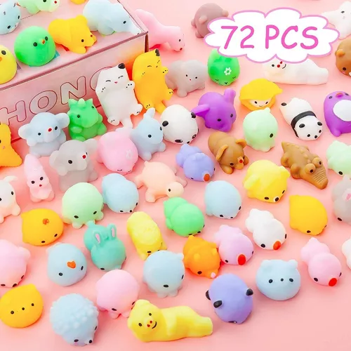 72 Piezas Mochi Squishy Toys Kawaii Squishies Mini Juguetes Envío Gratis