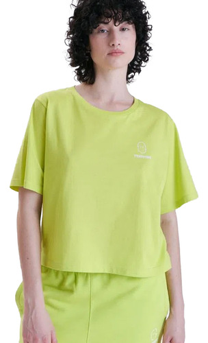 Remera Topper Cropped T-basisc Cher 165994 Mujer