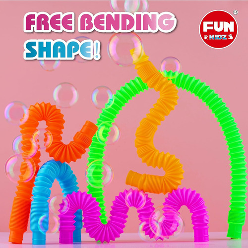 Jumbo & Mini Pop Tubes Pitdler Fidget Jugues, Funkidz 21 Bac