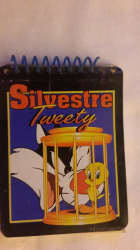 Libreta Tapa Chapa Tweety Y Silvestre.vintage.san Isidro.