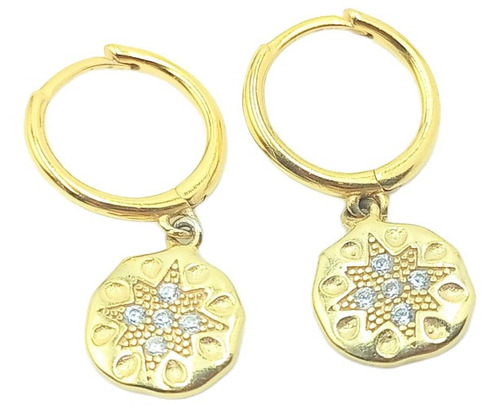 Argollas Huggies Baño De Oro 14k