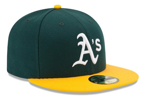 Gorra New Era Atleticos Oakland 59fifty  Plana Clasica 7 1/2