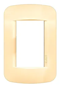 Tapa Para Bastidor Jeluz Verona 3 Módulos Regina Marfil