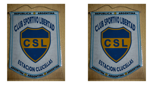 Banderin Grande 40cm Sportivo Libertad Estacion Clucellas