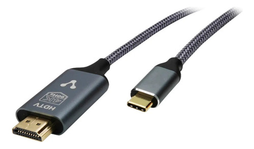 Cable Convertidor Vorago Tipo C A Hdmi 4k 1.8m Cab-310