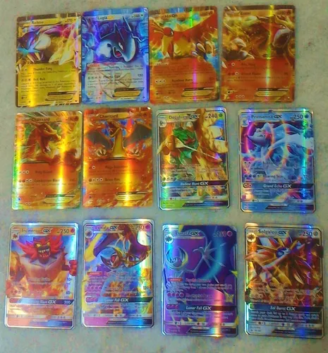 60 Cartas Pokemon GX EX e Ultra Raras Lindas e Brilhantes - Proxy