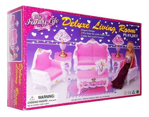 Juego De Muebles Para Muñecas Barbie Gloria