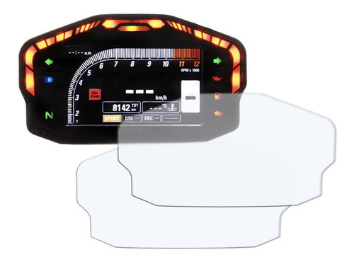 Imagen 1 de 5 de 2 Micas Protectoras Para Pantalla De Motos Ducati Panigale